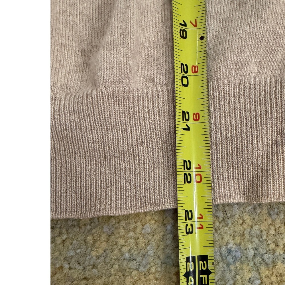 Pringle of Scotland 100% Cashmere Cardigan Sweater Beige Womens M Preppy - Picture 9 of 12
